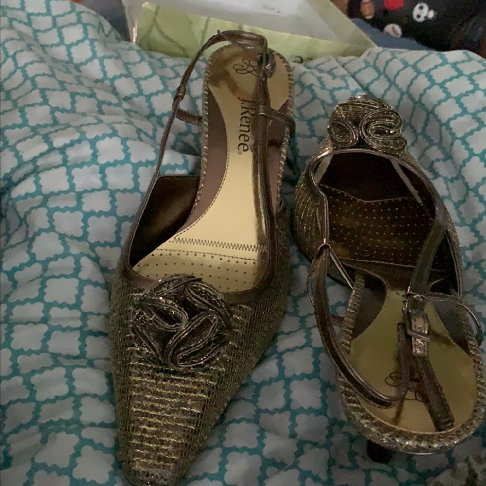 J.Renee Bronze Sling Back Hills